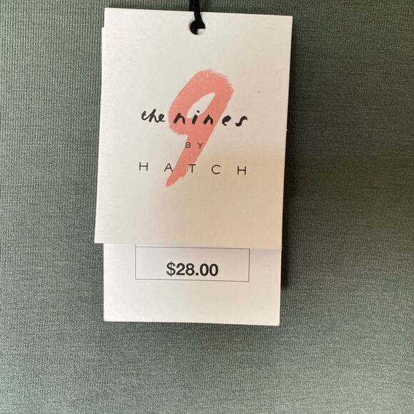 The Nines by Hatch Maternity Maxi Dress Ruched Sleeves Olive Green Sz M NWT - Picture 6 of 11